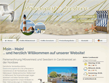 Tablet Screenshot of moewennest-nordsee.de
